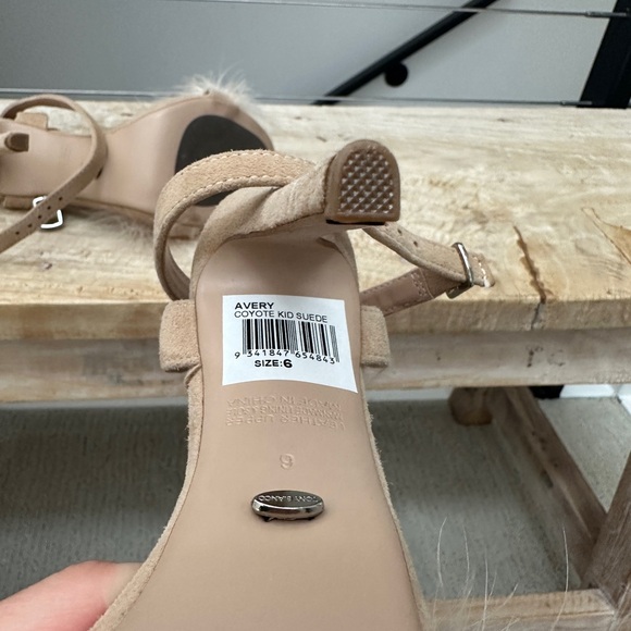 Tony Bianco Avery Tan Suede Fur Heel – Luxury Statement Sandal | Size 6 - Picture 8 of 9